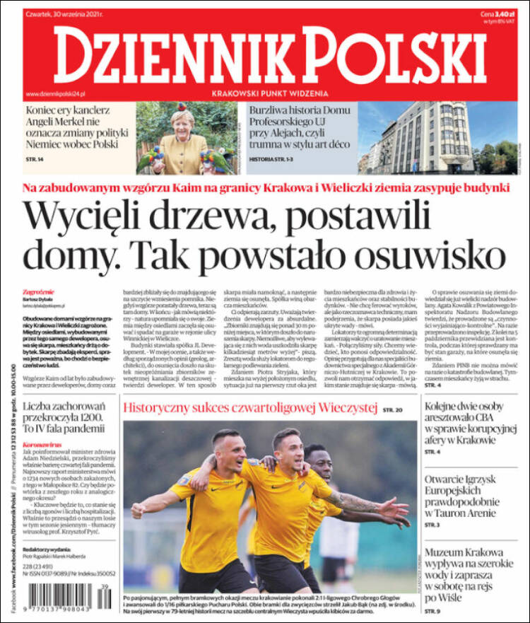 Portada de Dziennik (Polonia)