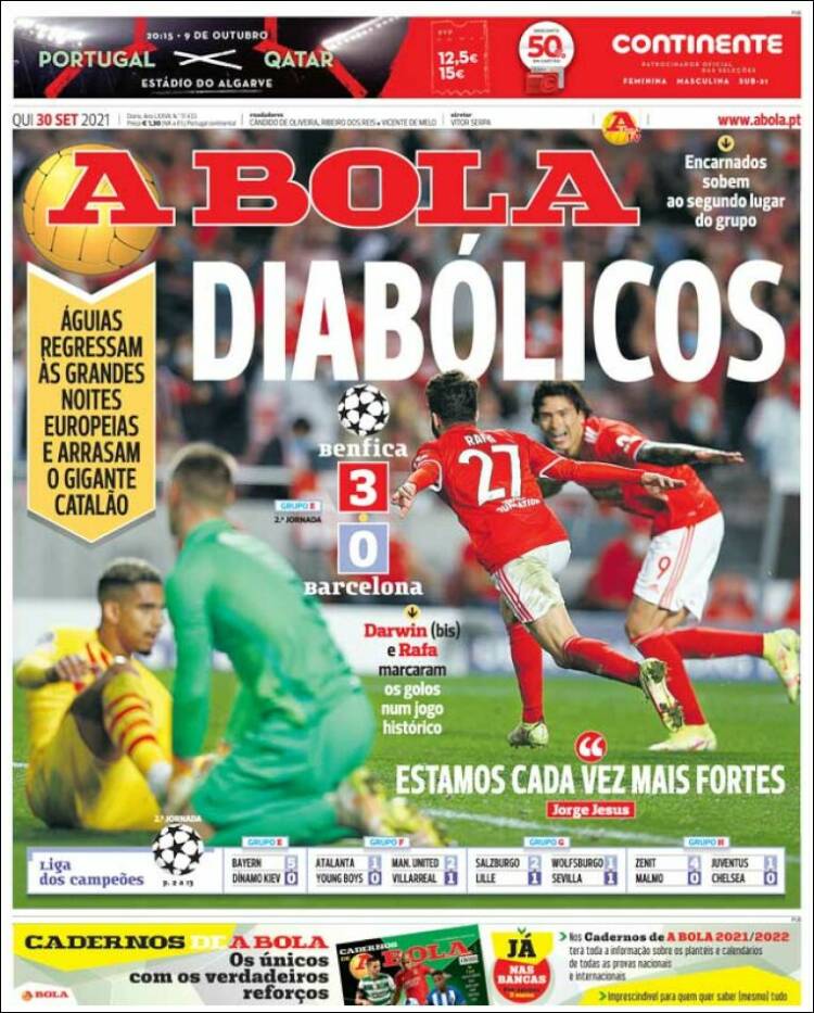 Portada de A Bola (Portugal)