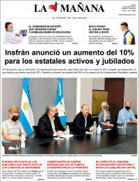 Portada de Diario La Mañana (Argentine)