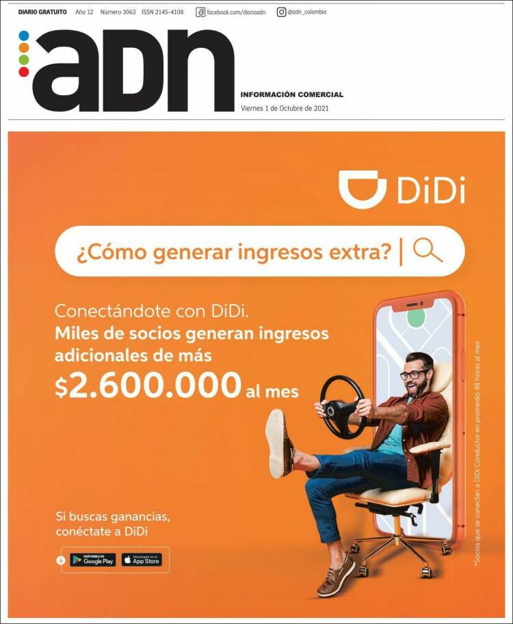 Portada de ADN - Bogotá (Colombia)