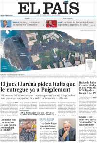 Portada de El País (Espagne)