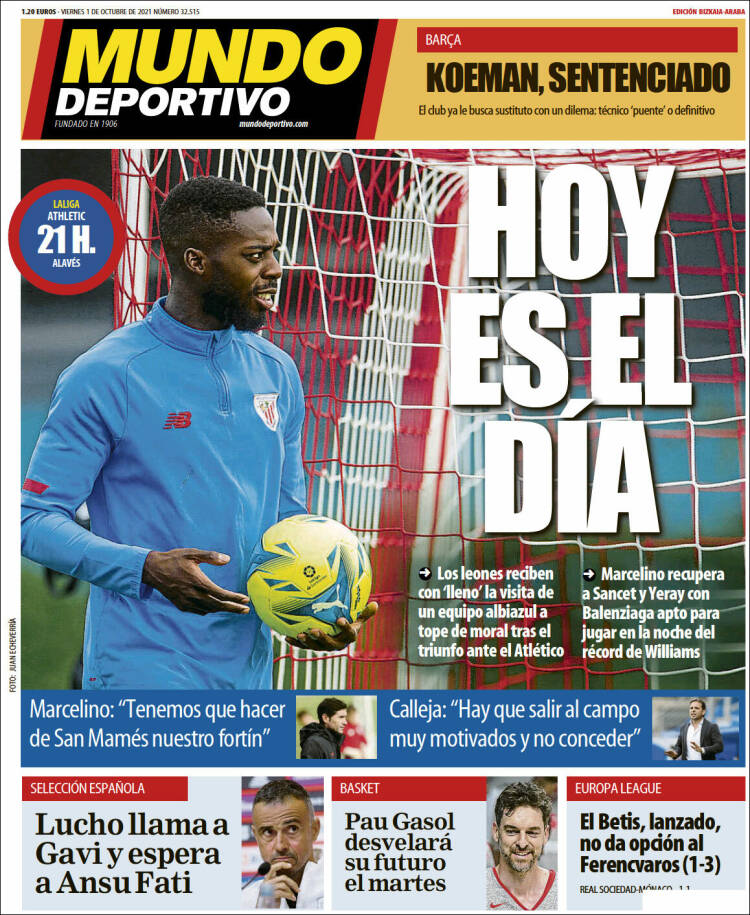 Portada de Mundo Deportivo Bizkaia (Espa&ntilde;a)