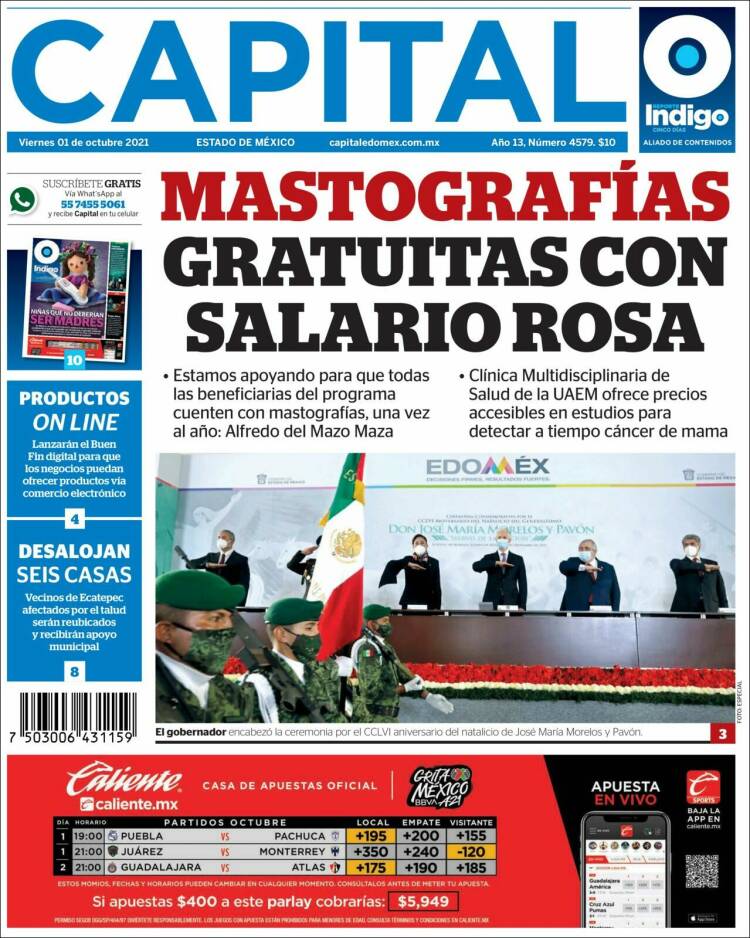 Portada de Capital México (M&eacute;xico)