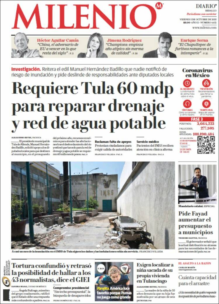 Portada de Milenio de Hidalgo (M&eacute;xico)