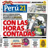 Portada de Perú 21 (Pérou)