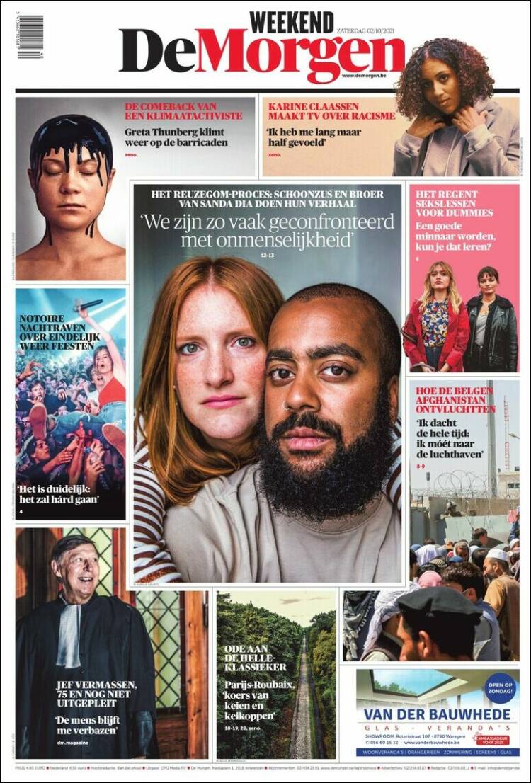 Portada de De Morgen (B&eacute;lgica)