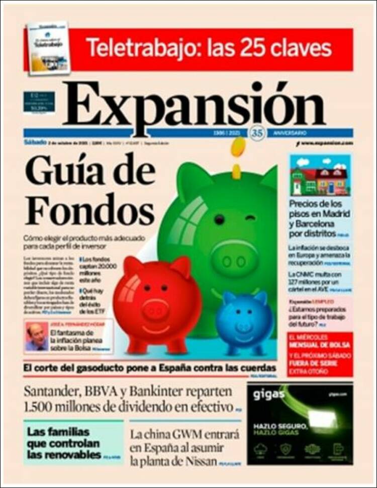 Portada de Expansión (Espa&ntilde;a)
