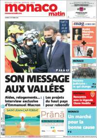 Portada de Nice-Matin (Francia)