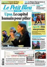Portada de Le Petit Bleu (Francia)
