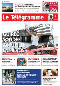 Portada de Télégramme (Francia)