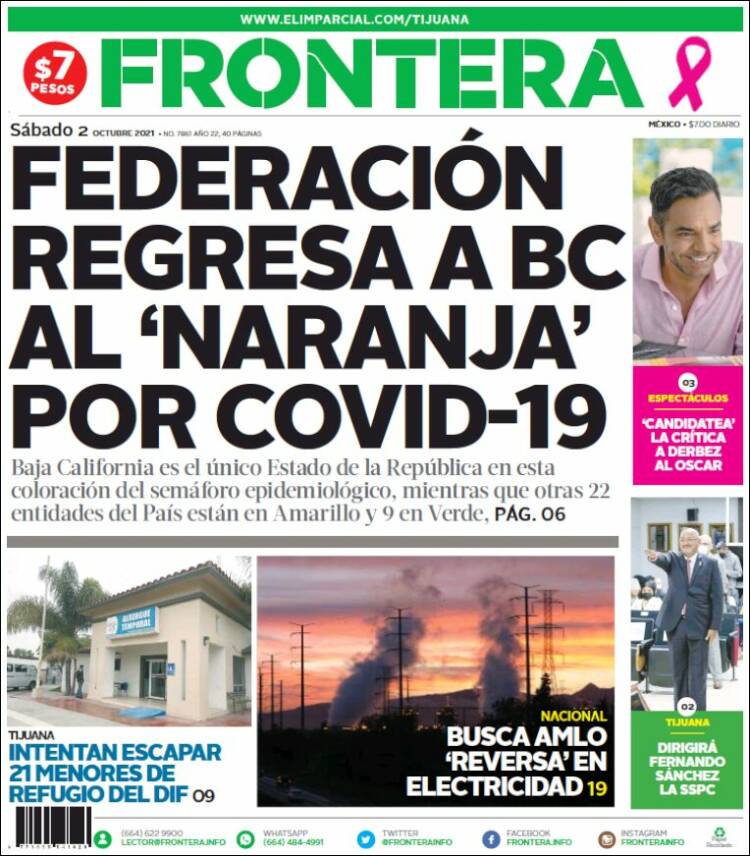 Portada de Frontera (M&eacute;xico)