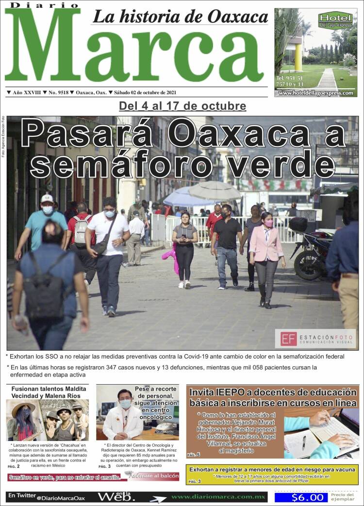 Portada de Diario Marca (M&eacute;xico)