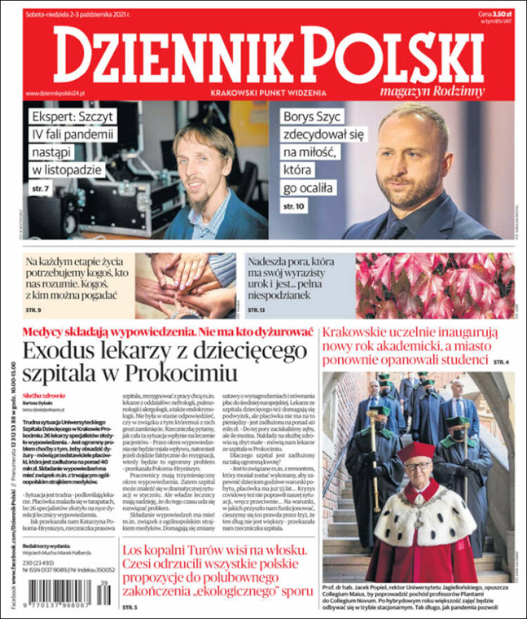 Portada de Dziennik (Polonia)
