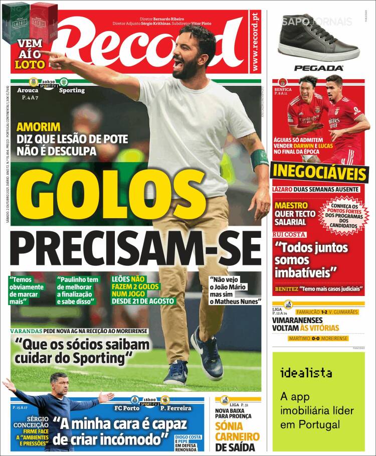 Portada de Record (Portugal)