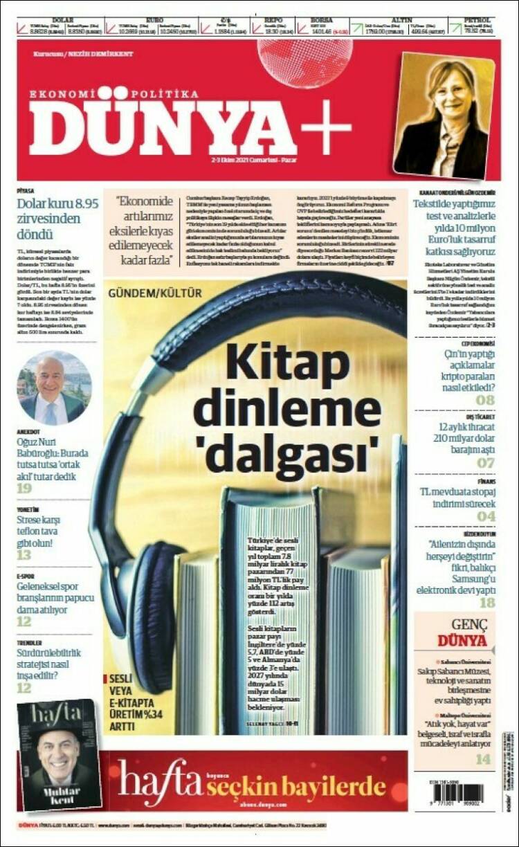 Portada de Dünya (Turqu&iacute;a)