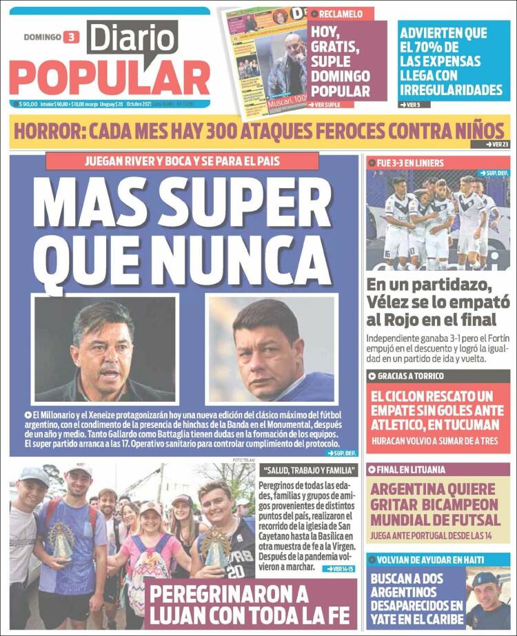 Portada de Diario Popular (Argentina)