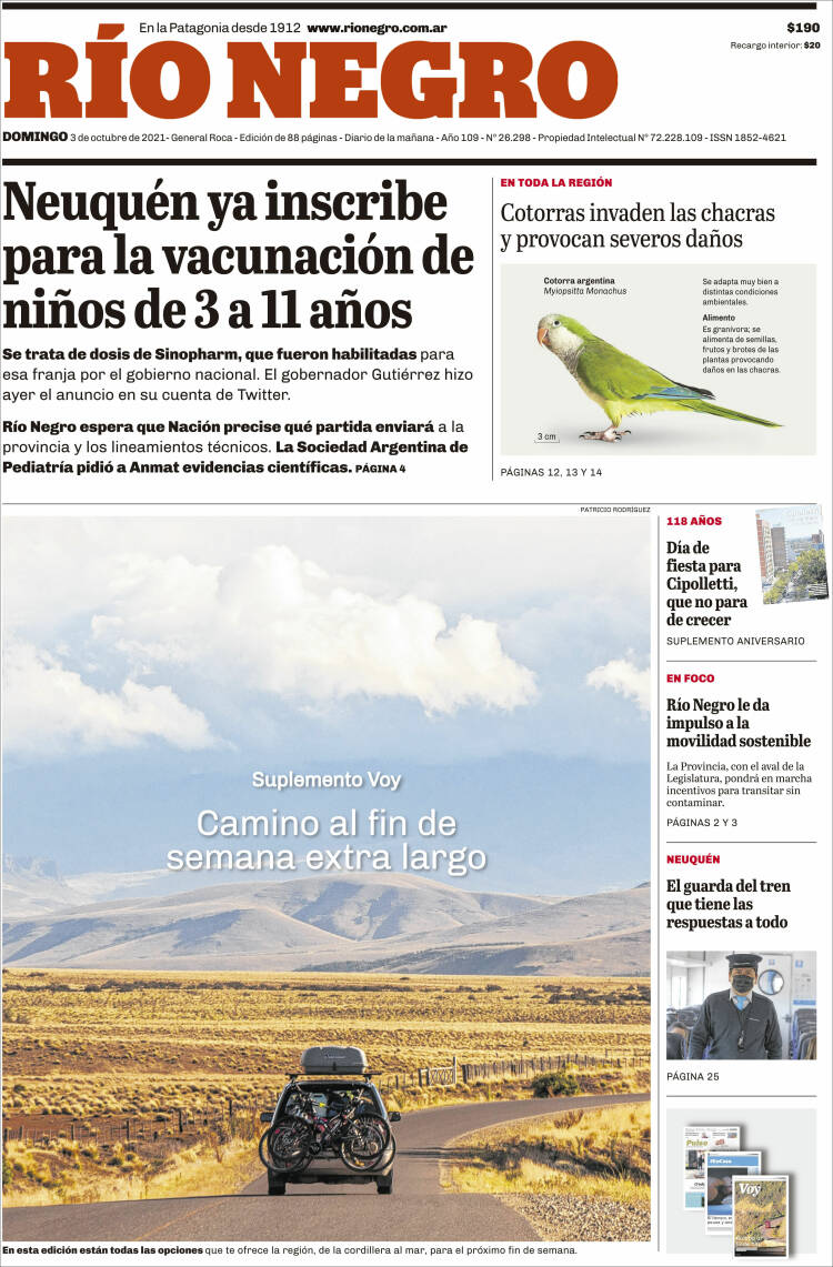 Portada de Rio Negro (Argentina)