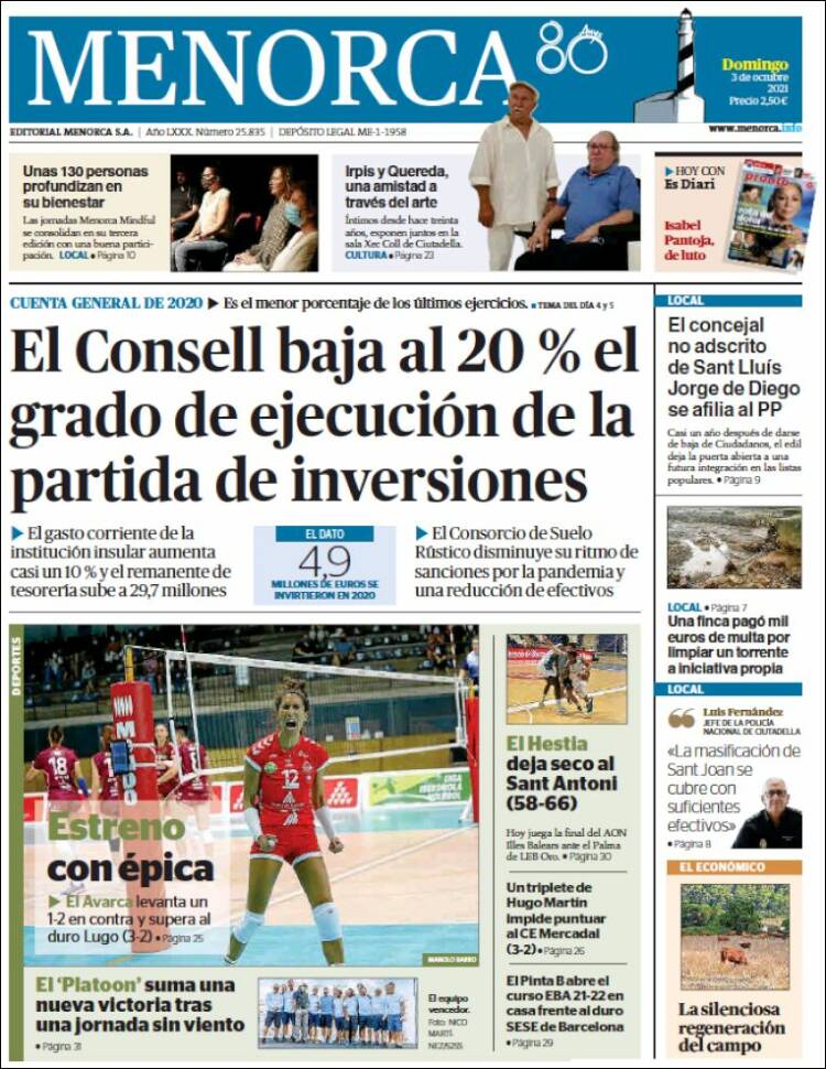 Portada de Menorca - Diario Insular (España)