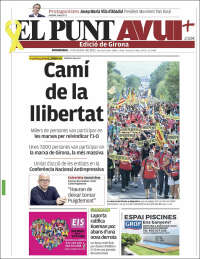 Portada de El Punt Avui - Girona (España)