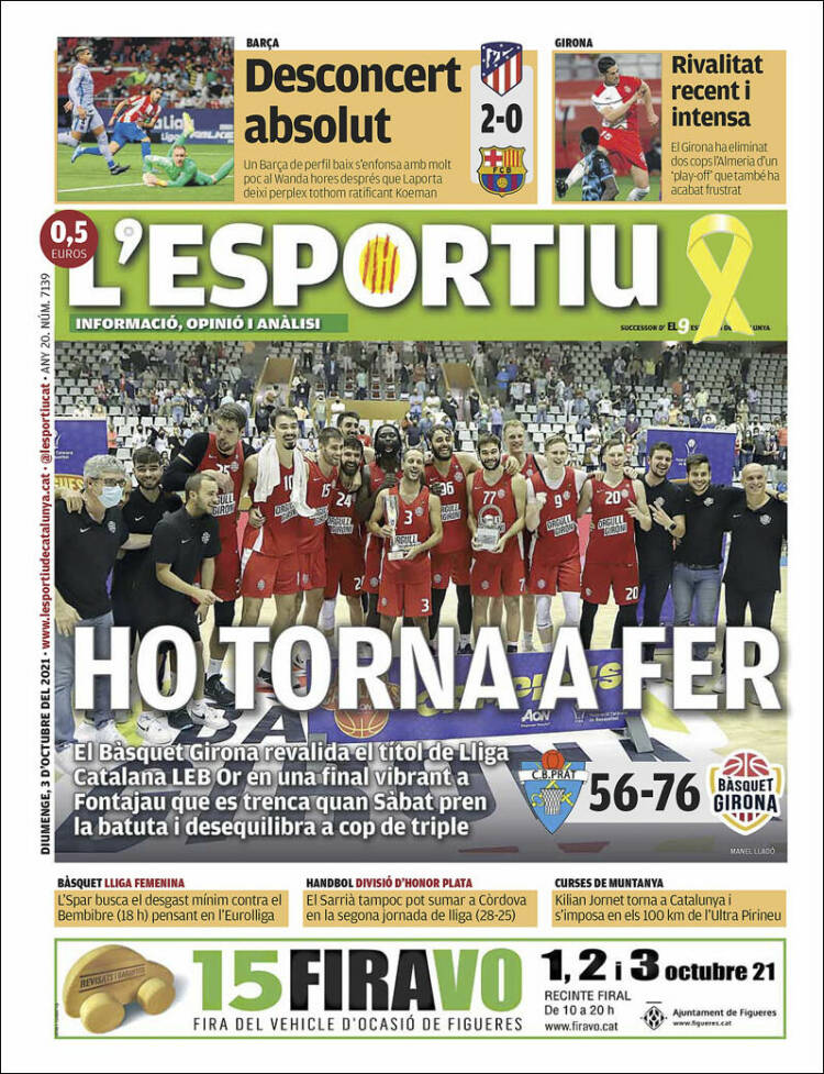 Portada de L'Esportiu : Girona (España)