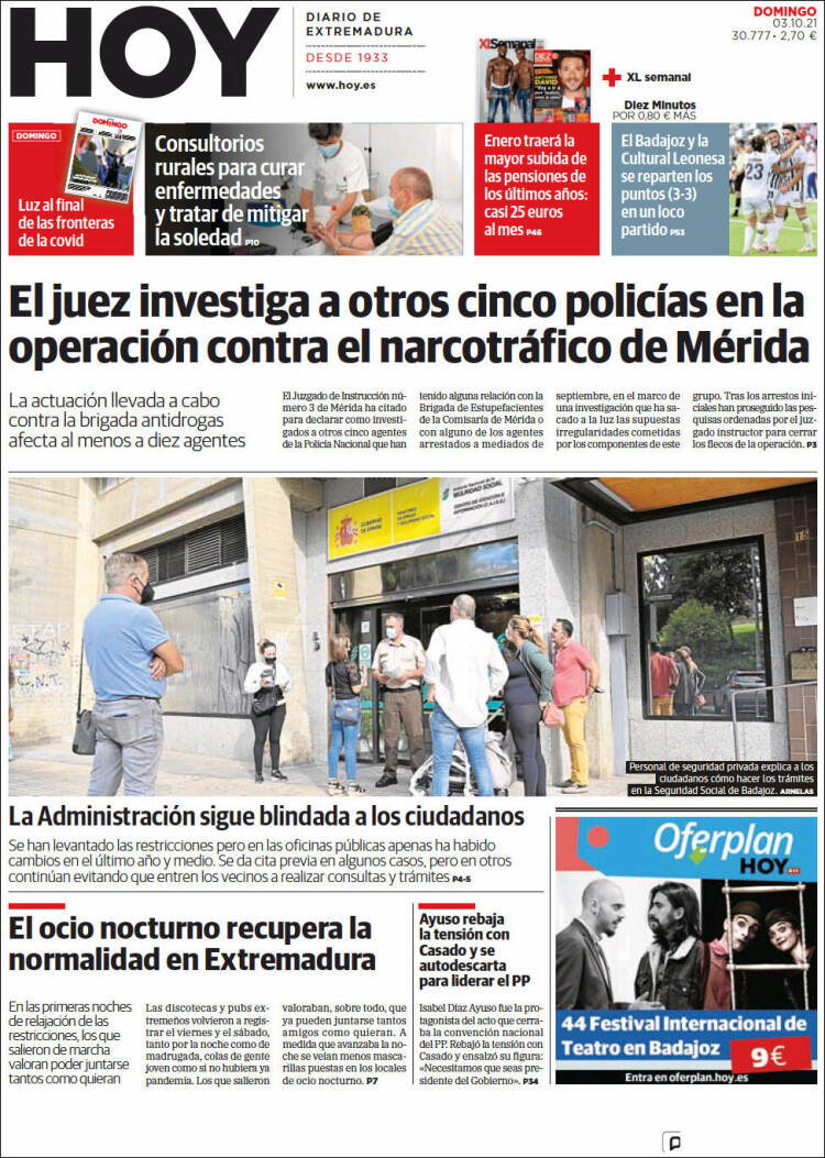 Portada de Hoy - Badajoz (España)