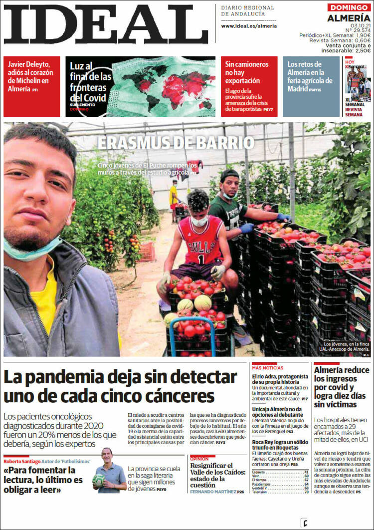 Portada de Ideal Almeria (España)