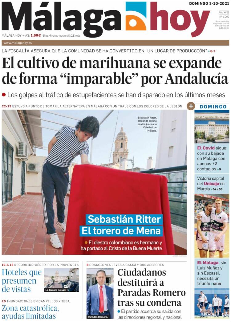 Portada de Málaga Hoy (España)