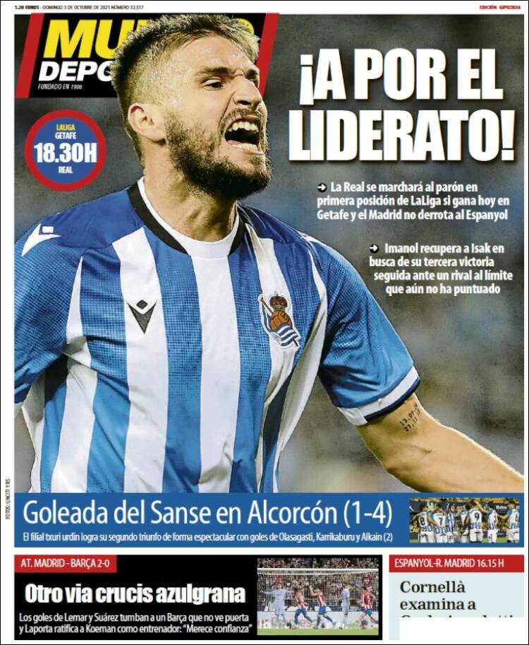 Portada de Mundo Deportivo Gipuzkoa (España)