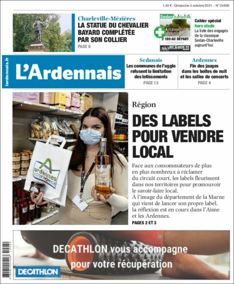 Portada de L'Ardenais (Francia)