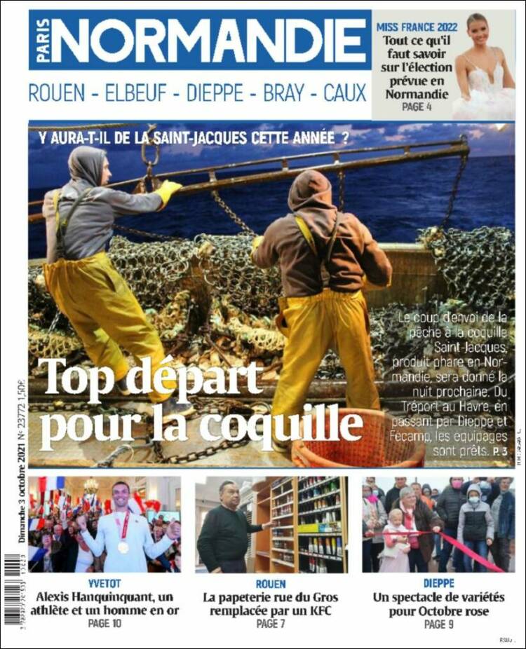 Portada de Paris Normandie (Francia)