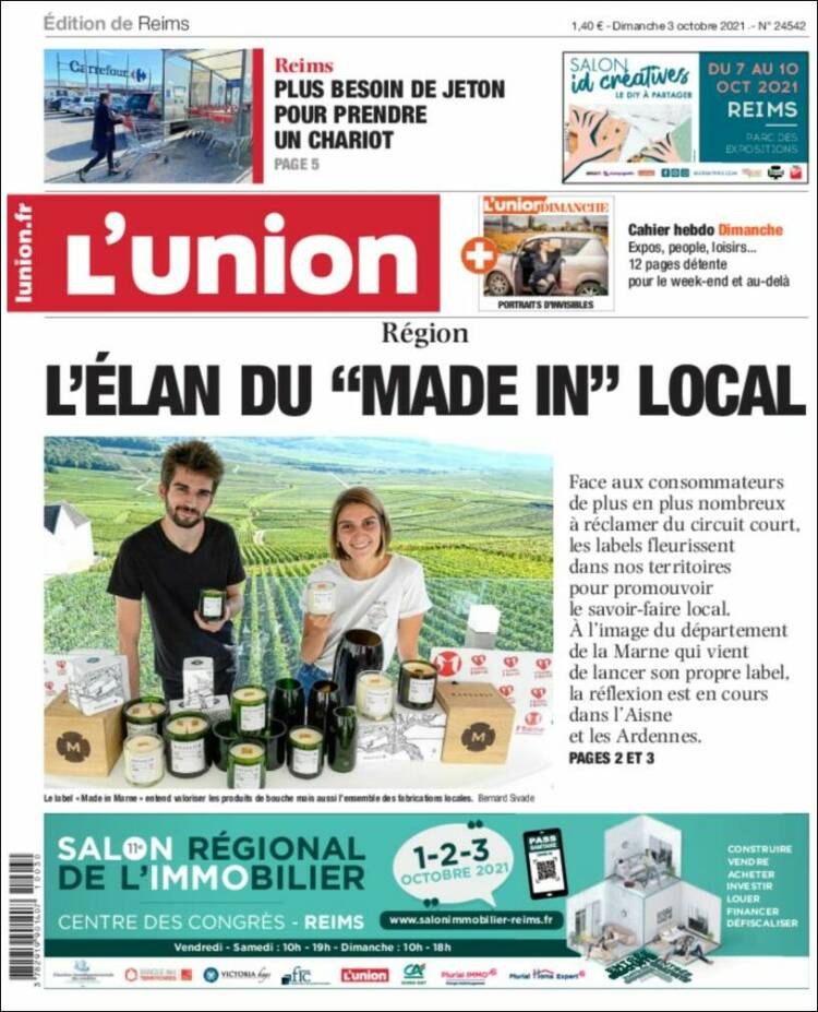 Portada de L'Union (Francia)