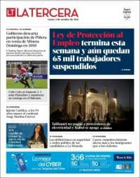 Portada de La Tercera (Chile)