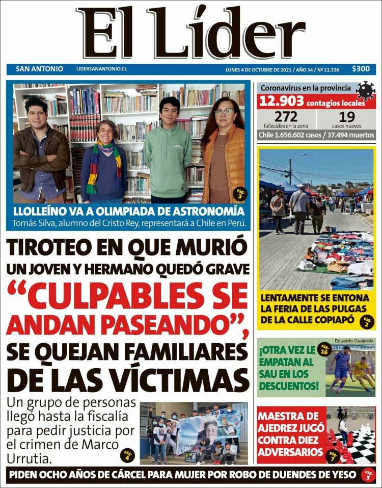 Portada de Lider de San Antonio (Chile)