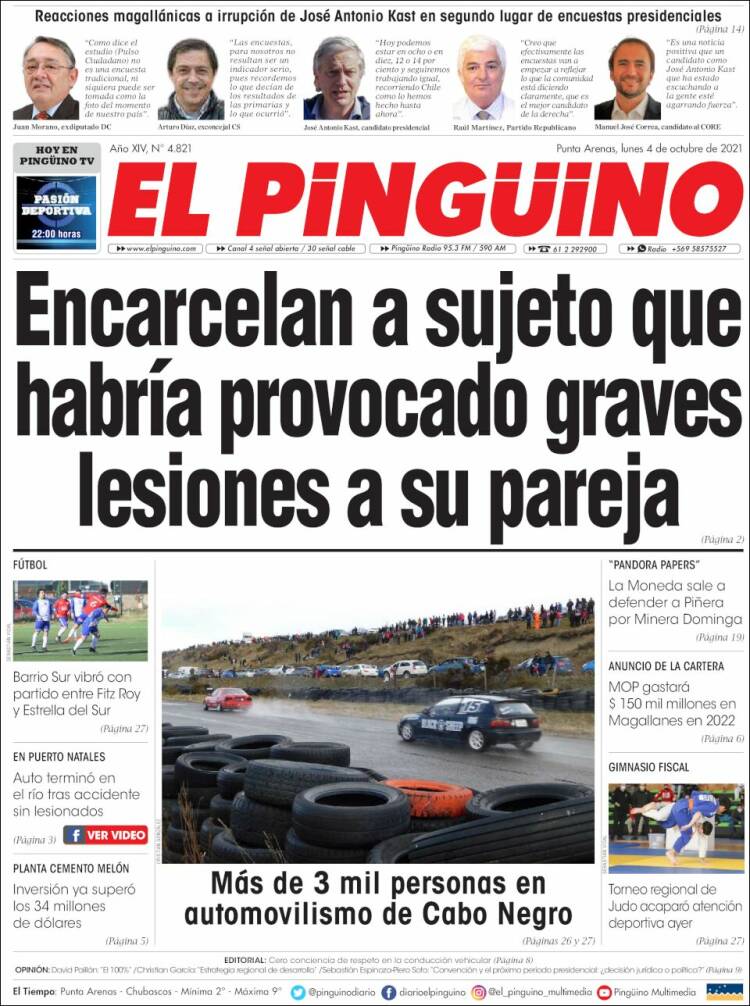 Portada de El Pingüino (Chile)