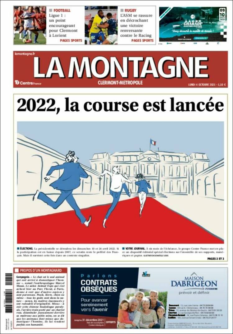 Portada de La Montagne (Francia)