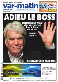 Portada de Nice-Matin (Francia)