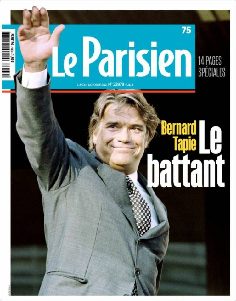 Portada de Le Parisien (Francia)