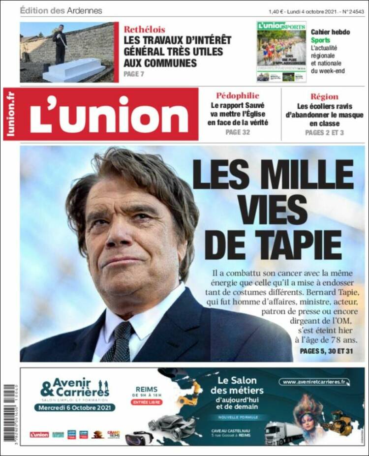 Portada de L'Union (Francia)