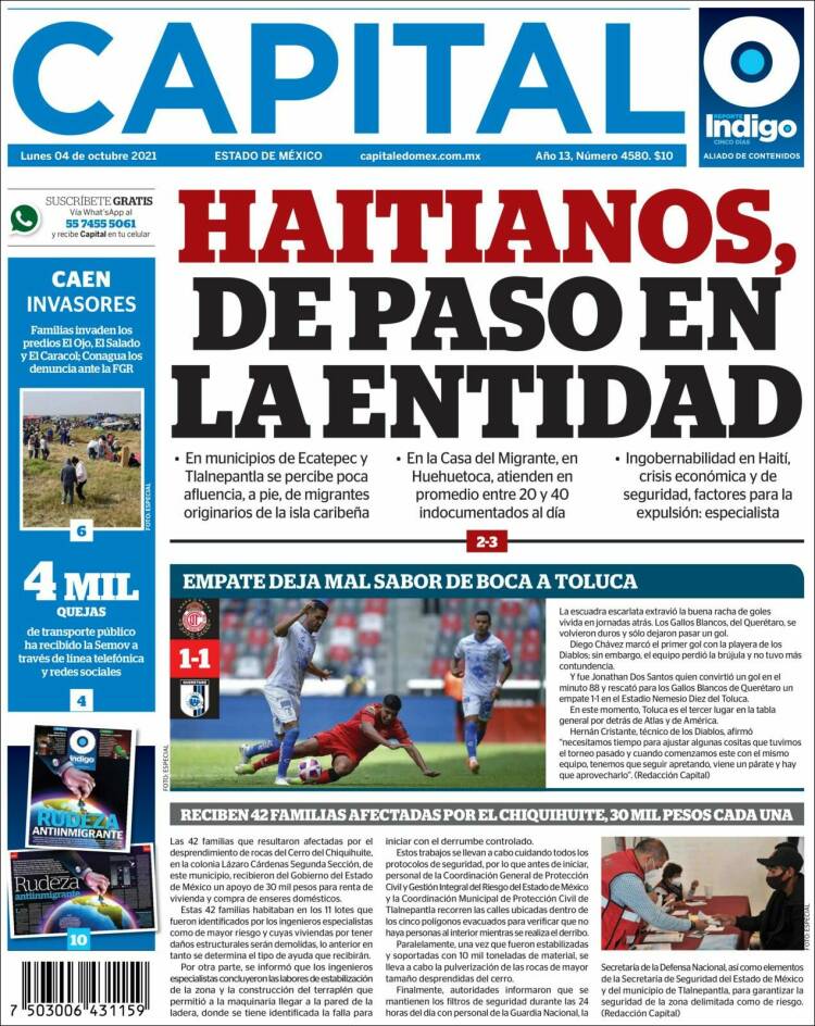 Portada de Capital México (M&eacute;xico)