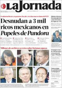 Portada de La Jornada (M&eacute;xico)