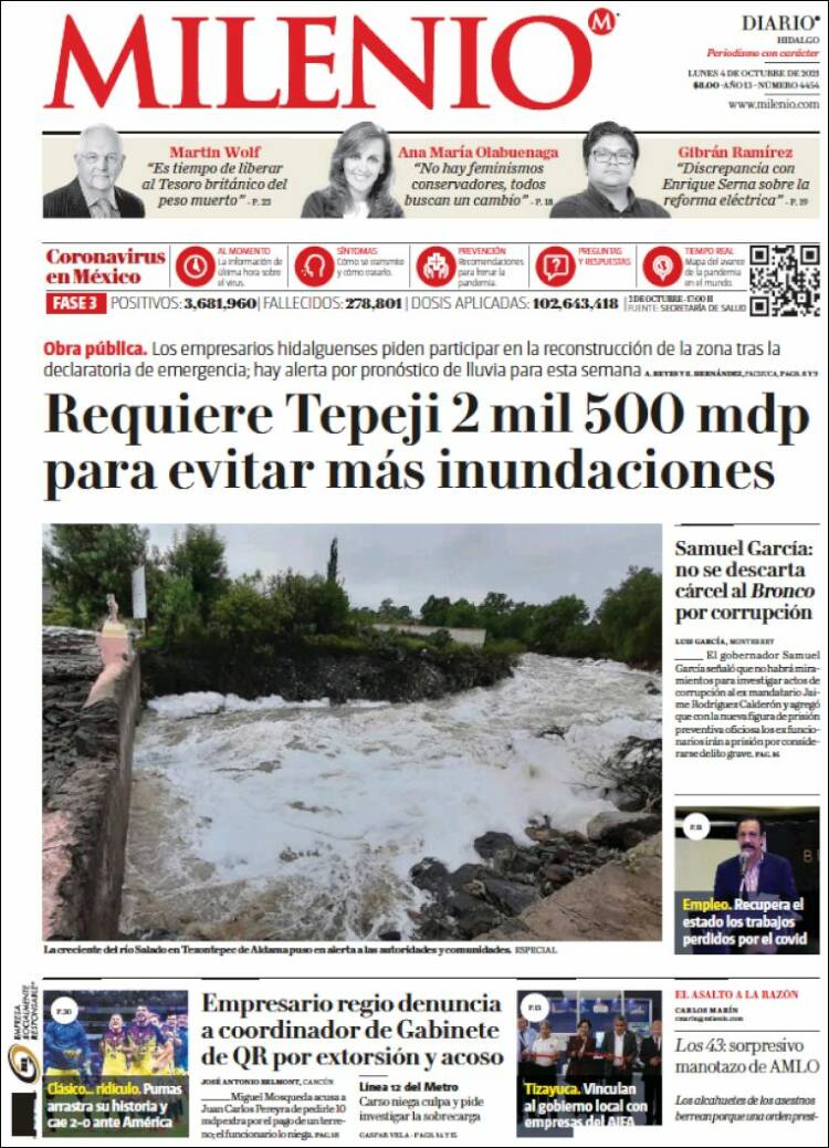 Portada de Milenio de Hidalgo (M&eacute;xico)