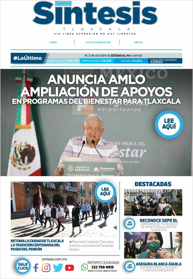Portada de Síntesis de Tlaxcala (M&eacute;xico)