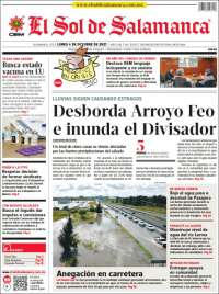 Portada de El Sol de Salamanca (M&eacute;xico)