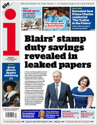 Portada de The i (Reino Unido)