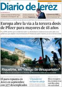 Portada de Diario de Jerez (Espagne)