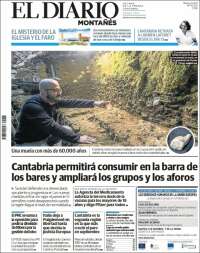 Portada de El Diario Montañés (España)