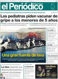 Portada de El Periódico de Extremadura (Espagne)