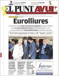 Portada de El Punt Avui (Spain)