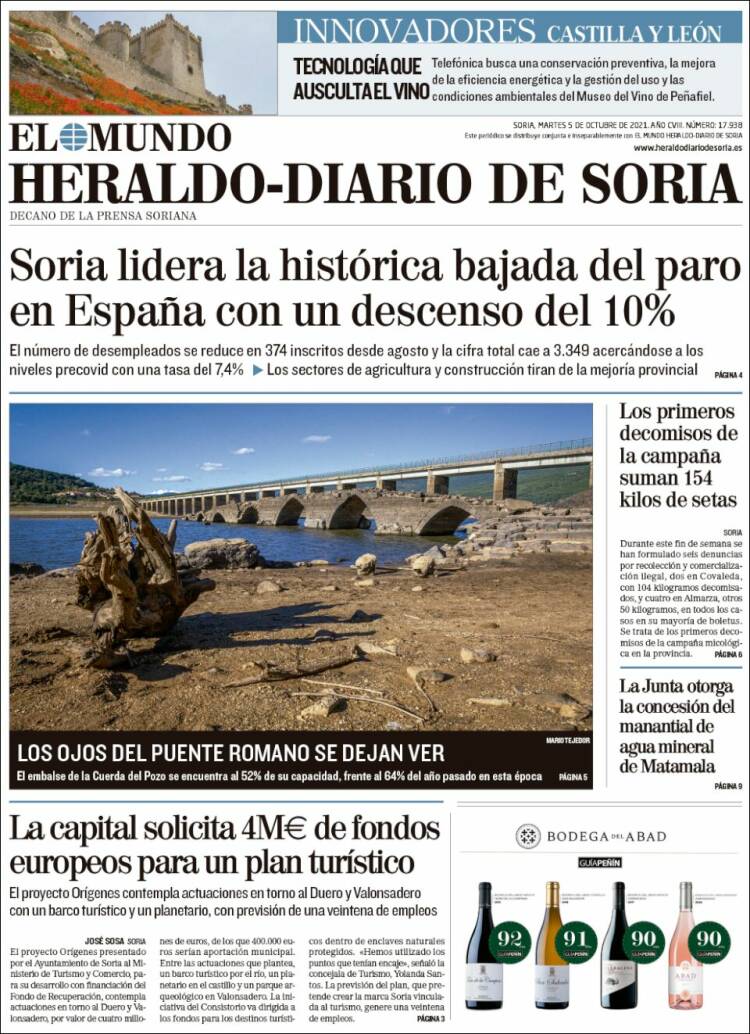Portada de Heraldo de Soria (Spain)