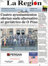 Portada de La Región de Ourense (Spain)